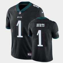 Mens Philadelphia Eagles #1 Jalen Hurts Black Vapor Limited NFL Jersey->youth mlb jersey->Youth Jersey